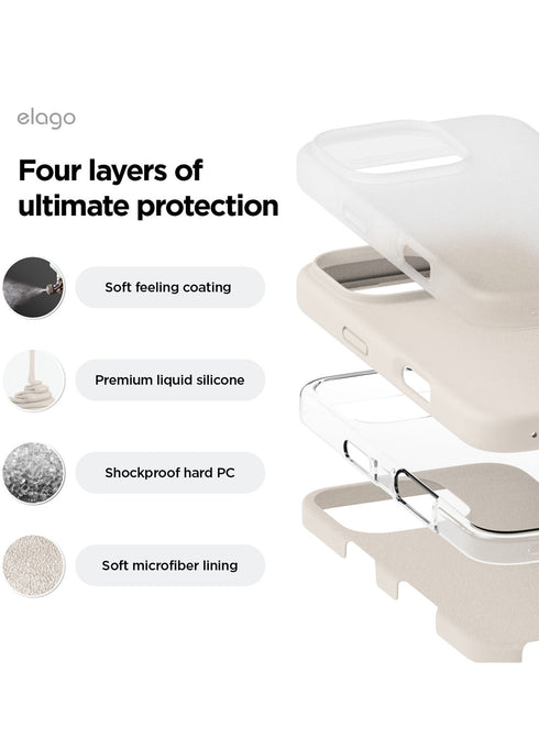 elago iPhone 16 Pro MAX Case Liquid Silicone
